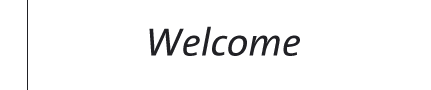 Welcome text